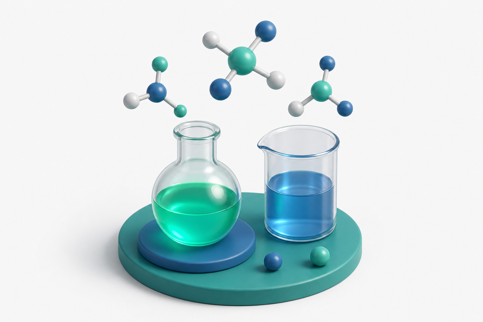 什麼是化學？研究物質的科學 概念示意圖