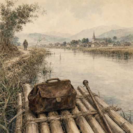 馬偕的故事場景意象插圖